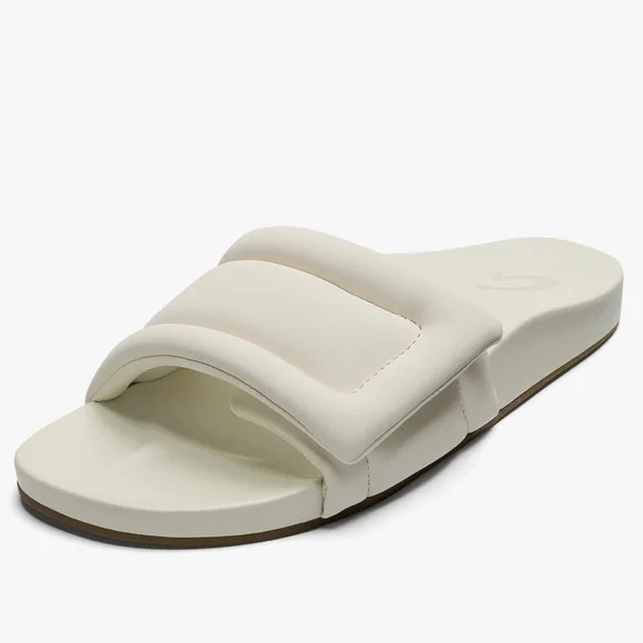 NEW☀️Olukai Sunbeam Slide Beach Sandals- Off White - Size 8 - Picture 2 of 7